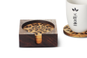 Handcrafted Wooden Coaster Set of 4