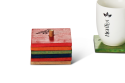  Multicoloured Wooden Coaster Set of 6