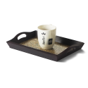 Brass & Wooden Tray – Medium